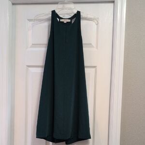 LOFT Teal Sleeveless Mini Dress